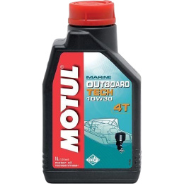 Масло 10W30 1л Motul Outboard Tech 4T полусинт (106453)